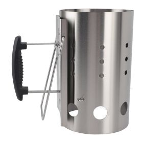 Chimney Starter Stainless Steel Portable Efficient Charcoal Starter Barrel for Barbecue Camping Picnic (Option: as picture)