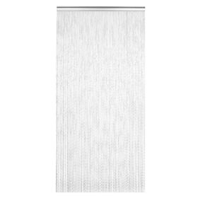 Household Hanging Metal Aluminum Chain Curtain Kit for Room Office Store Decoration Silver (Option: as picture)