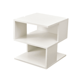 White 2-layer Simple Household Bookshelf (Option: Cream White)