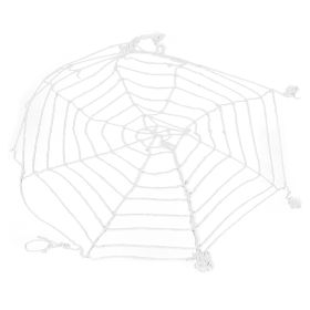3.6m Spider Web Halloween Decorations White Round Net Spooky Cobwebs for Outdoor Indoor Party Yard (Option: as picture)