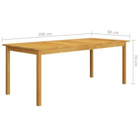 vidaXL 9 Piece Patio Dining Set Brown (Option: as picture)