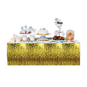 Golden Rain Silk Table Enclosure (Option: 6pc)
