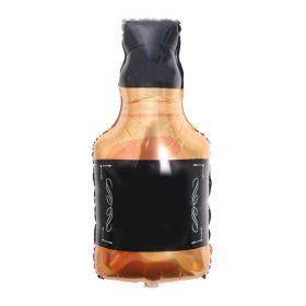 Happy Birthday Whisky Bottle Aluminum Foil Balloon Interesting Party Celebration Decor (Option: as picture)
