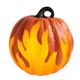 Halloween Pumpkin Lantern Battery Operated Jack O Lantern Flame Lighted Pumpkin Party Favor for Halloween Home Decoration (Option: as picture)