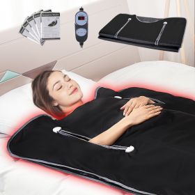 VEVOR Sauna Blanket For Detoxification, Portable Far Infrared Sauna For Home, Oxford Sauna Bag Warm Holes & Carbon Fiber Heating, 1-6 Level Adjus (Option: 36x76 inch)